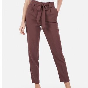 Express Thornberry (dark mauve) high waisted, ankle dress pants